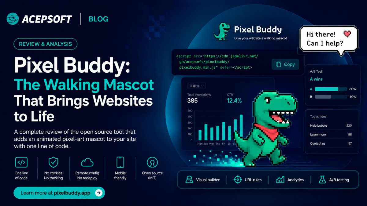 Meet Pixel Buddy: A Tiny Mascot That Makes Your Website Feel Alive