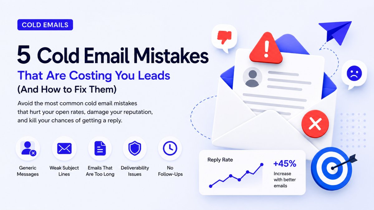Cold Email Mistakes: 5 Common Errors That Are Costing You Leads